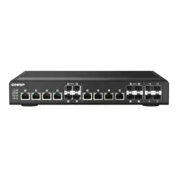 QNAP - Commutateur - Géré - 4 x 10 Gigabit SFP+ + 8 x combo 10 Gigabit SFP+ - RJ-45 - Montable sur ra... (QSW-IM1200-8C)_3